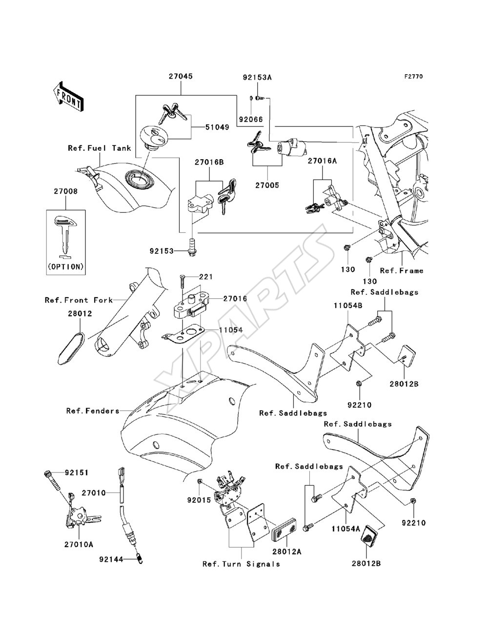 Billede til varegruppe Ignition Switch / Locks / Reflectors