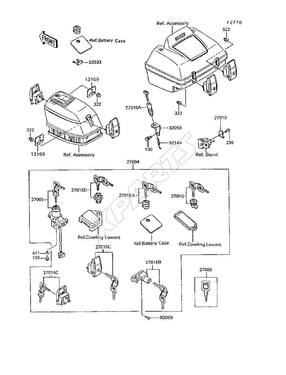 Billede til varegruppe Ignition Switch / Locks / Reflectors