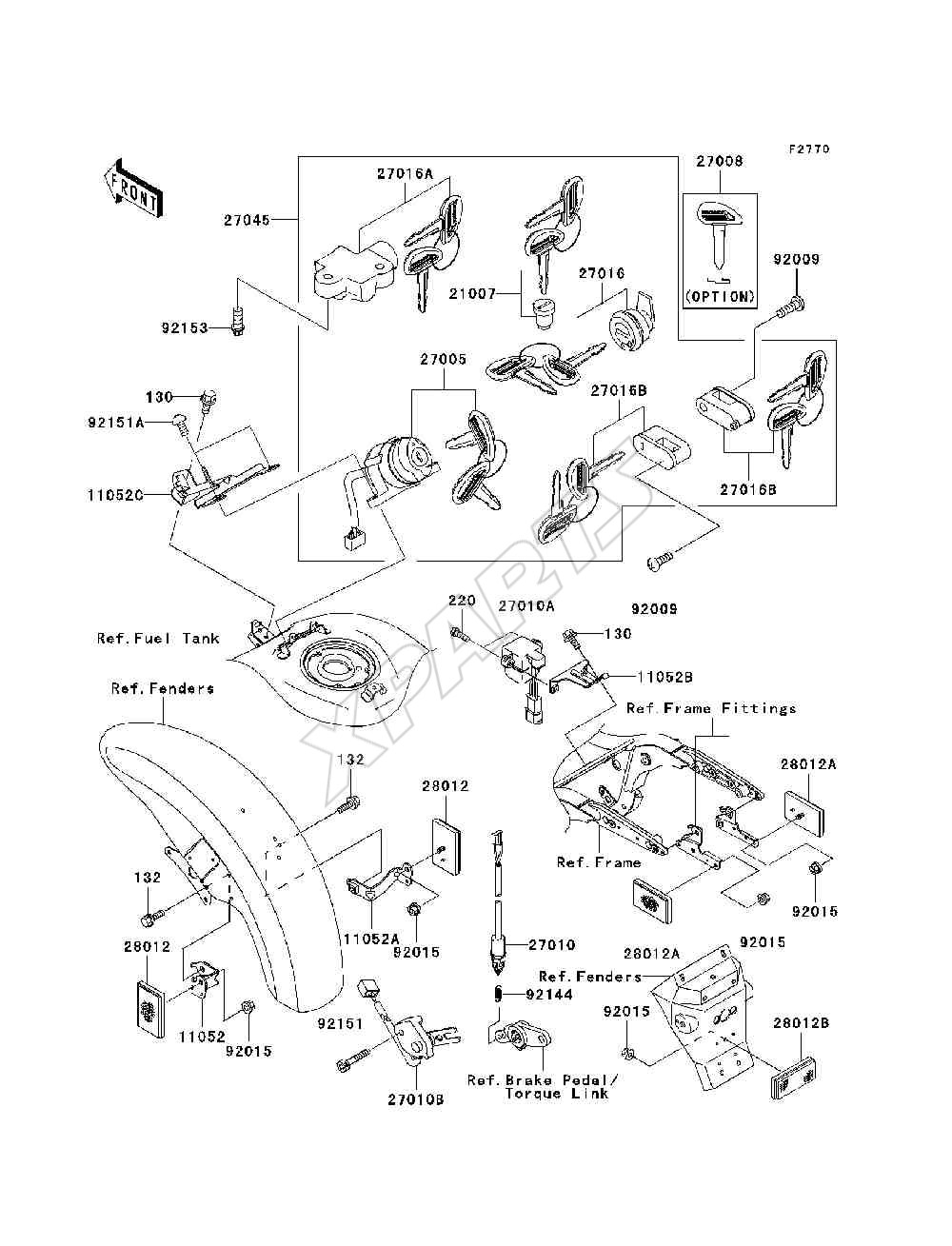 Billede til varegruppe Ignition Switch / Locks / Reflectors