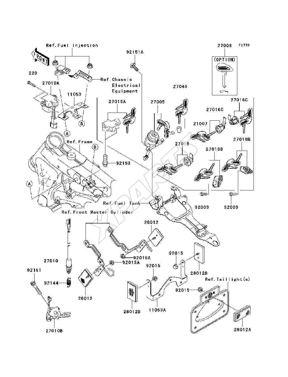 Billede til varegruppe Ignition Switch / Locks / Reflectors