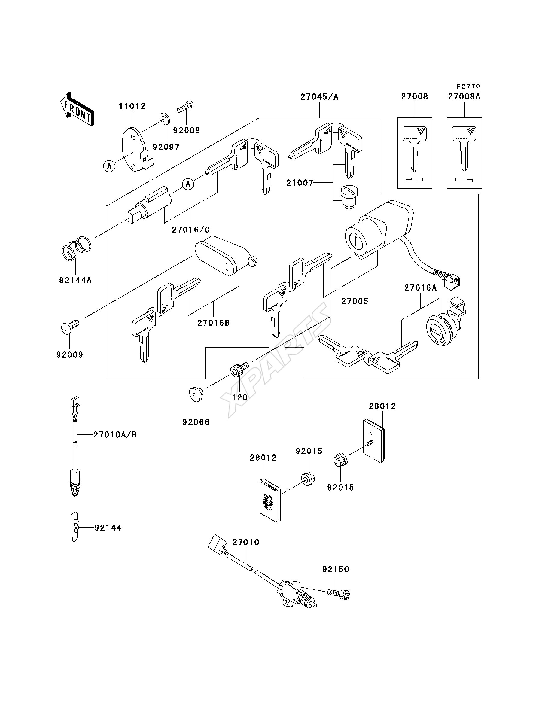 Billede til varegruppe Ignition Switch / Locks / Reflectors