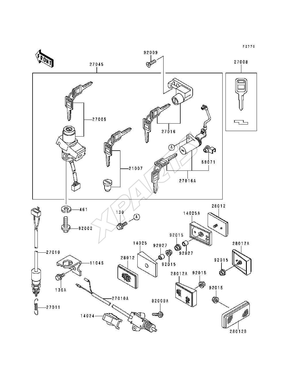 Billede til varegruppe Ignition Switch / Locks / Reflectors