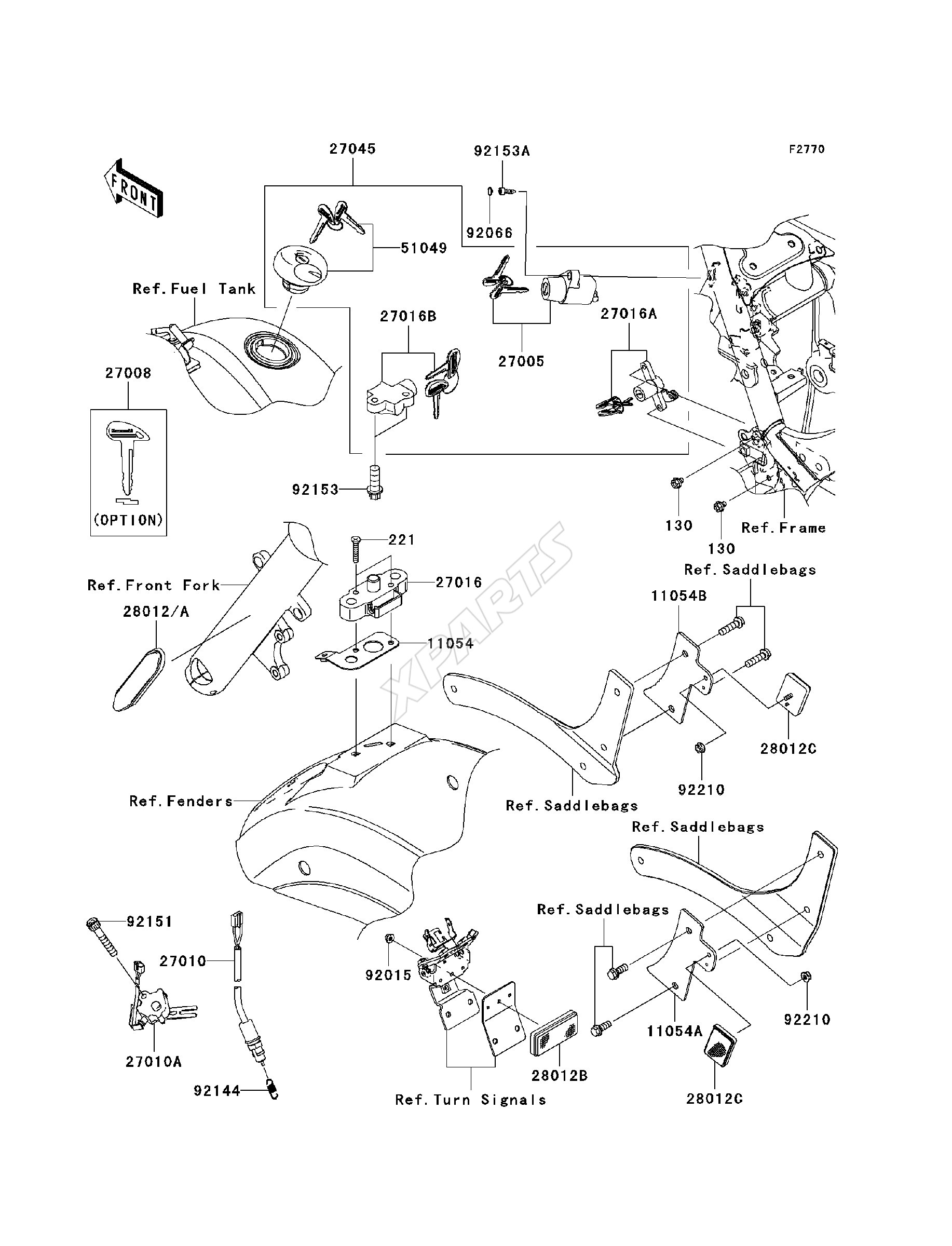 Billede til varegruppe Ignition Switch / Locks / Reflectors