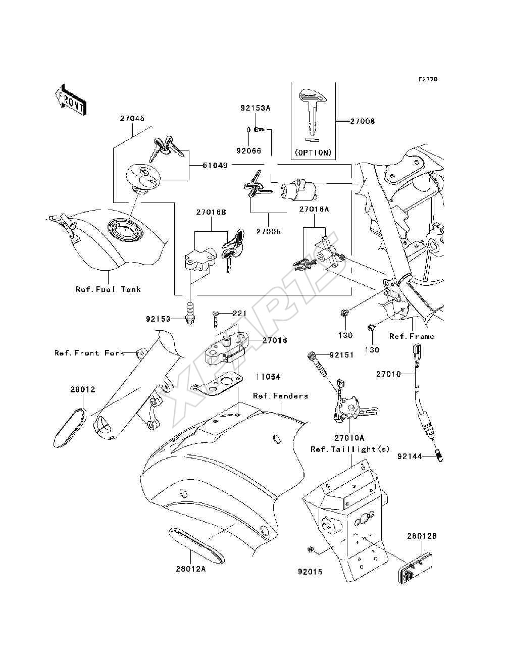 Billede til varegruppe Ignition Switch / Locks / Reflectors