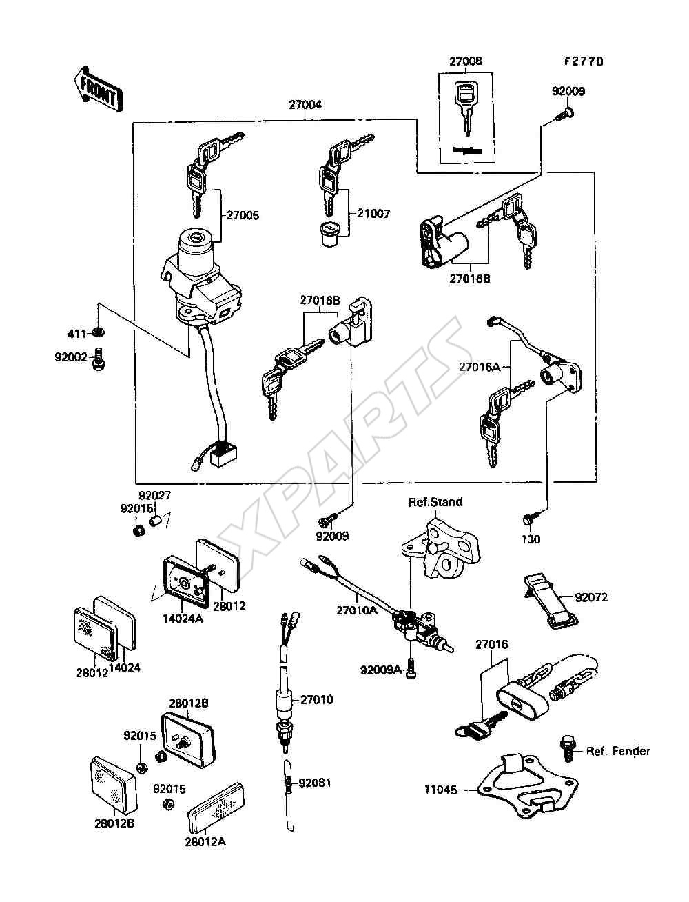 Billede til varegruppe Ignition Switch / Locks / Reflectors