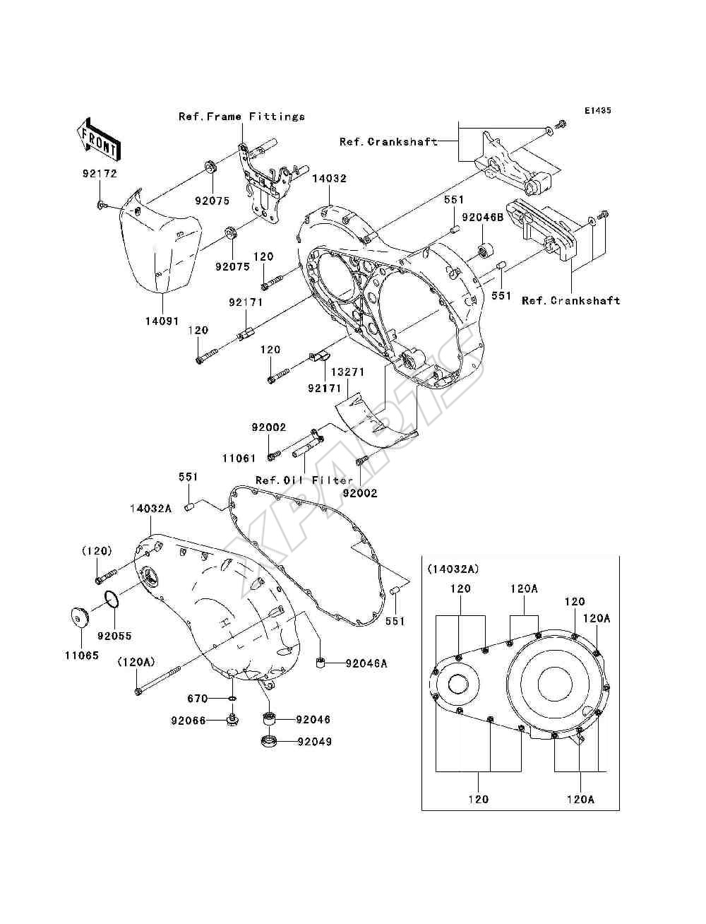 Billede til varegruppe Left Engine Cover(s)