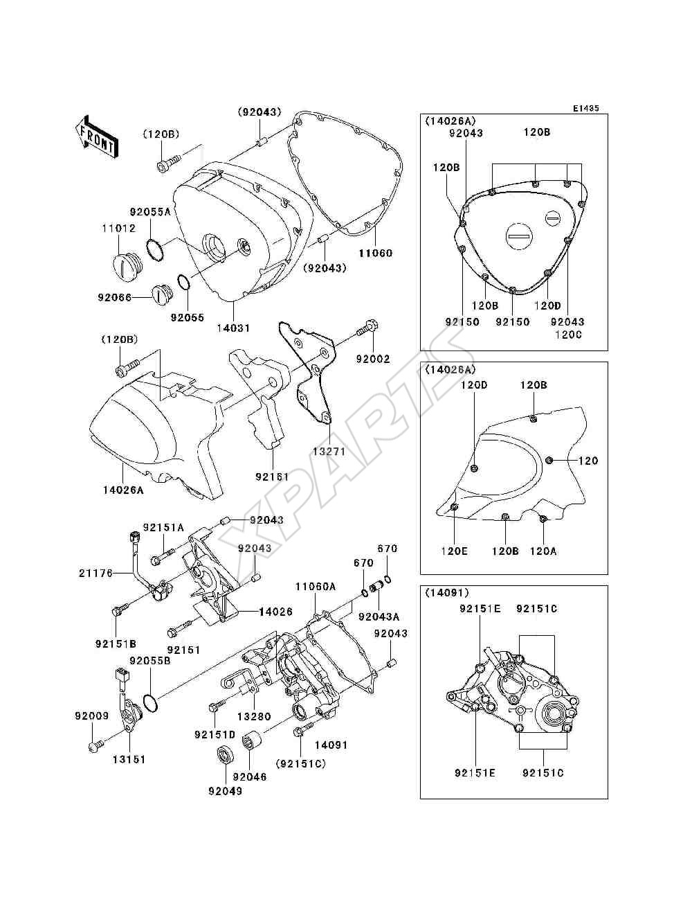 Billede til varegruppe Left Engine Cover(s)