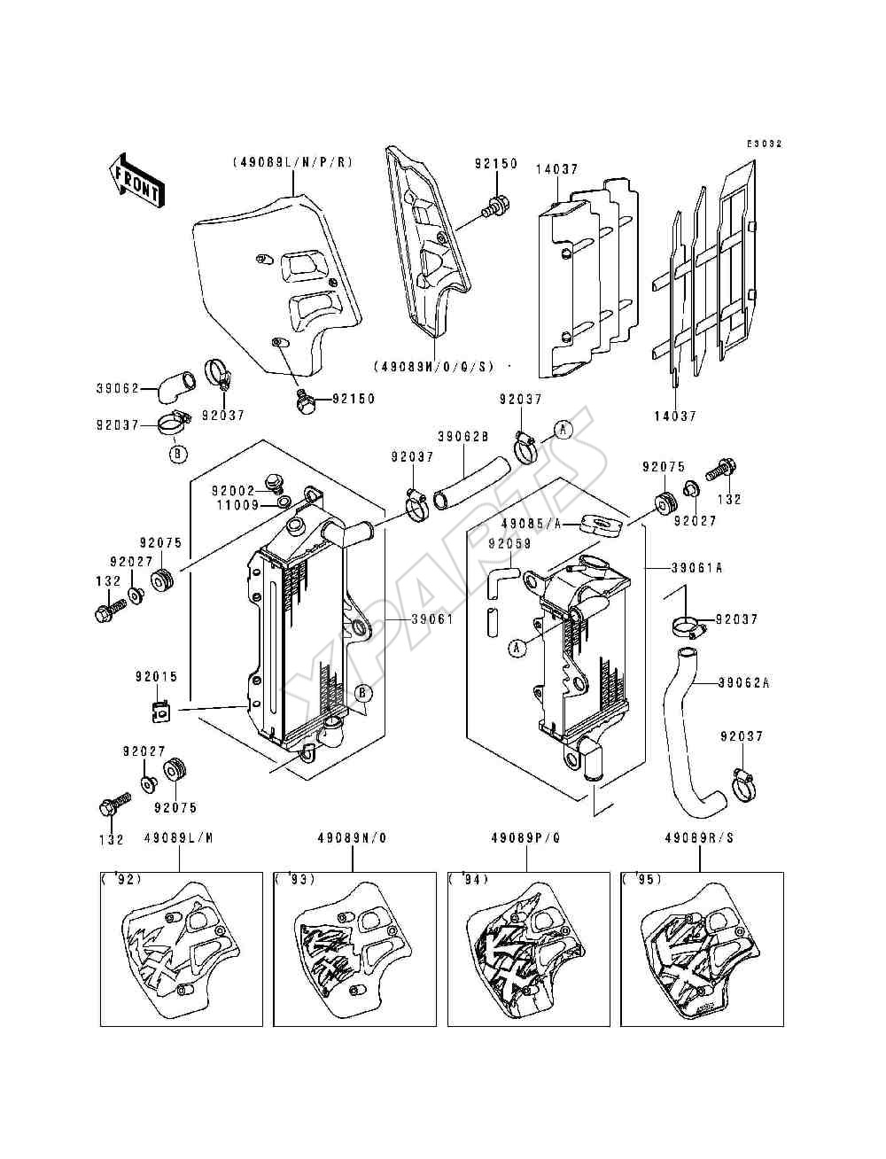 Billede til varegruppe Radiator(KX500-E4 / E5 / E6 / E7)