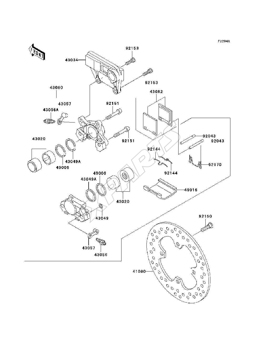Bild für Kategorie Rear Brake(B3 / B4)