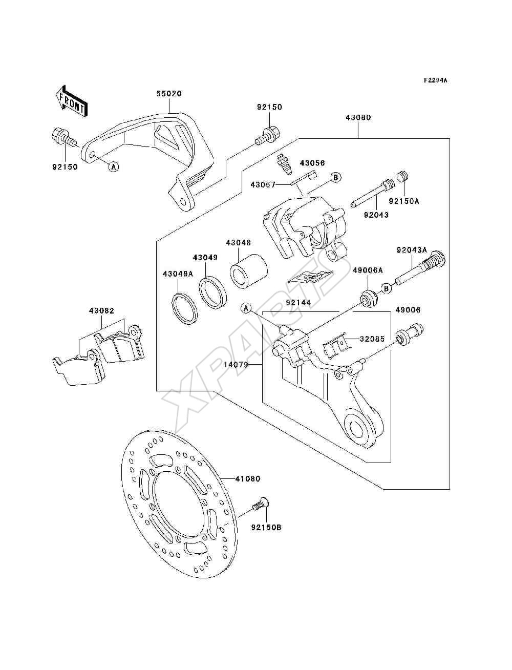Picture for category Rear Brake(KLX300-A9)