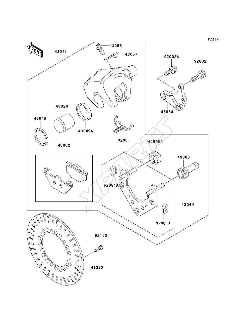 Billede til varegruppe Rear Brake(VN1500-E2 / E3)