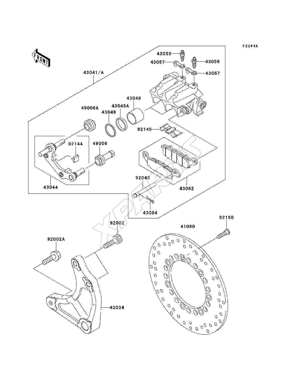 Billede til varegruppe Rear Brake(VN1500-E4-E6)