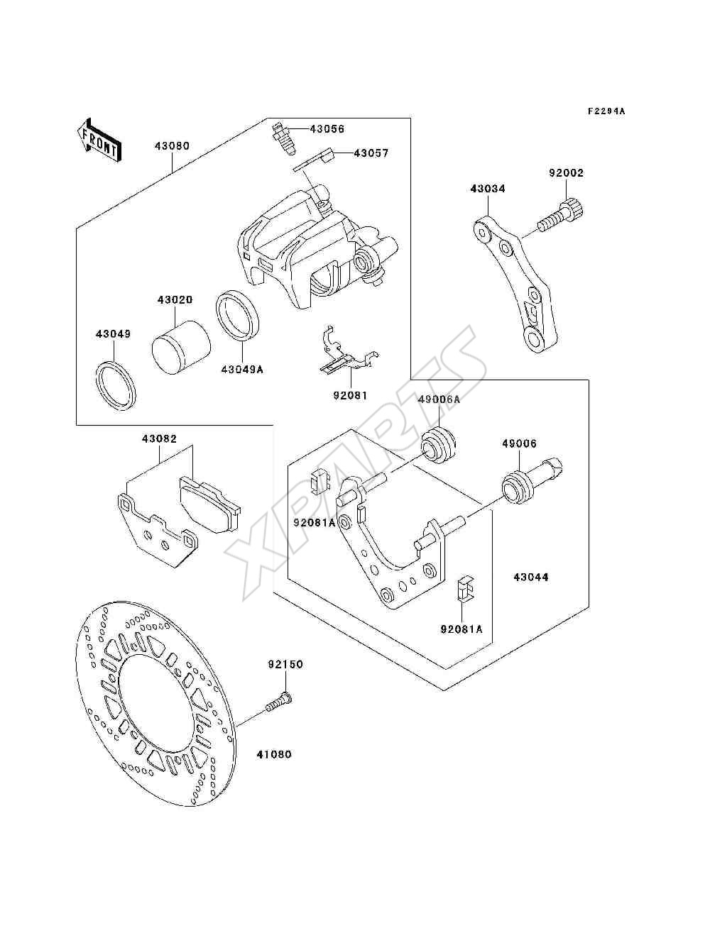 Billede til varegruppe Rear Brake(ZG1000-A19)