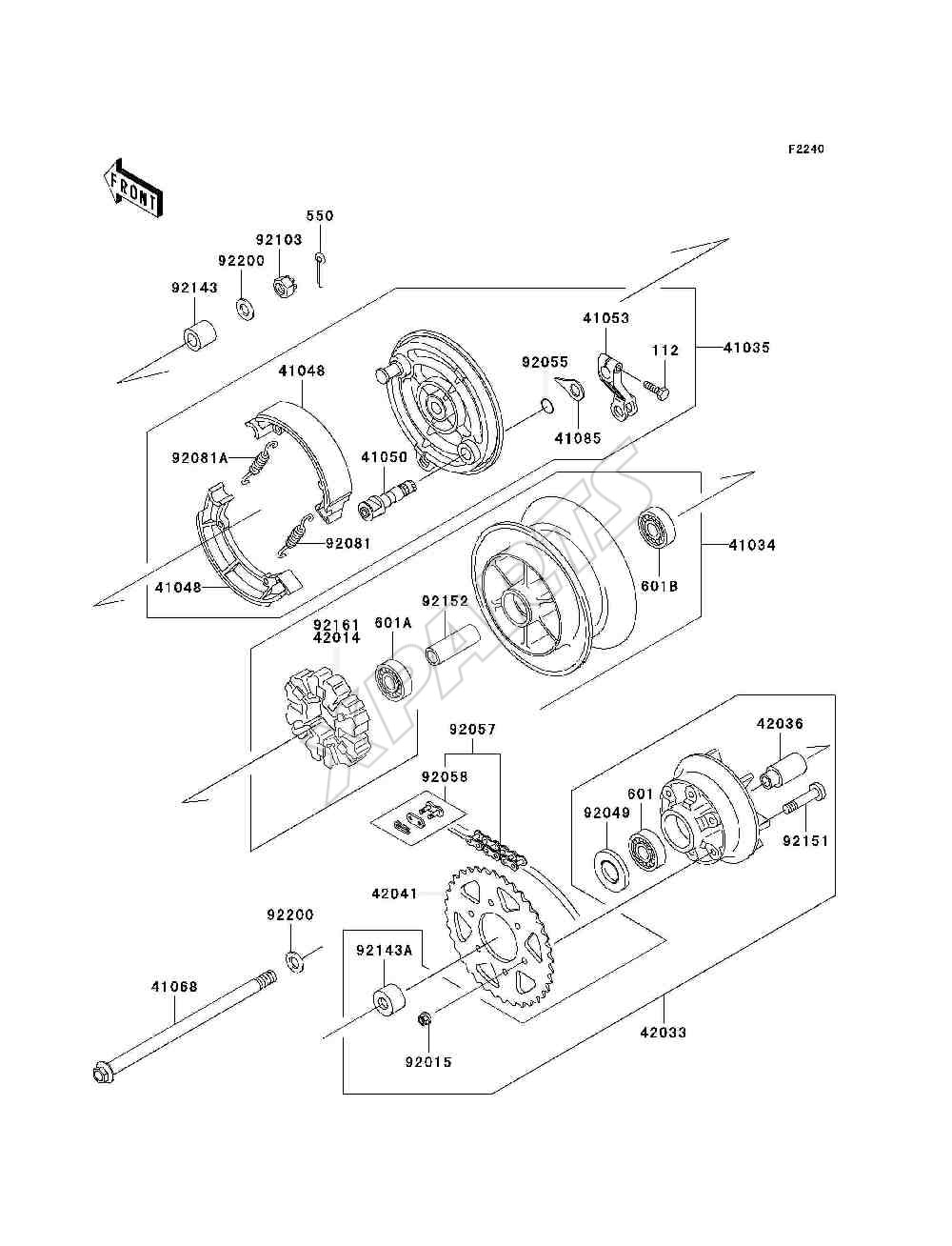 Billede til varegruppe Rear Wheel / Chain(A4-A6)