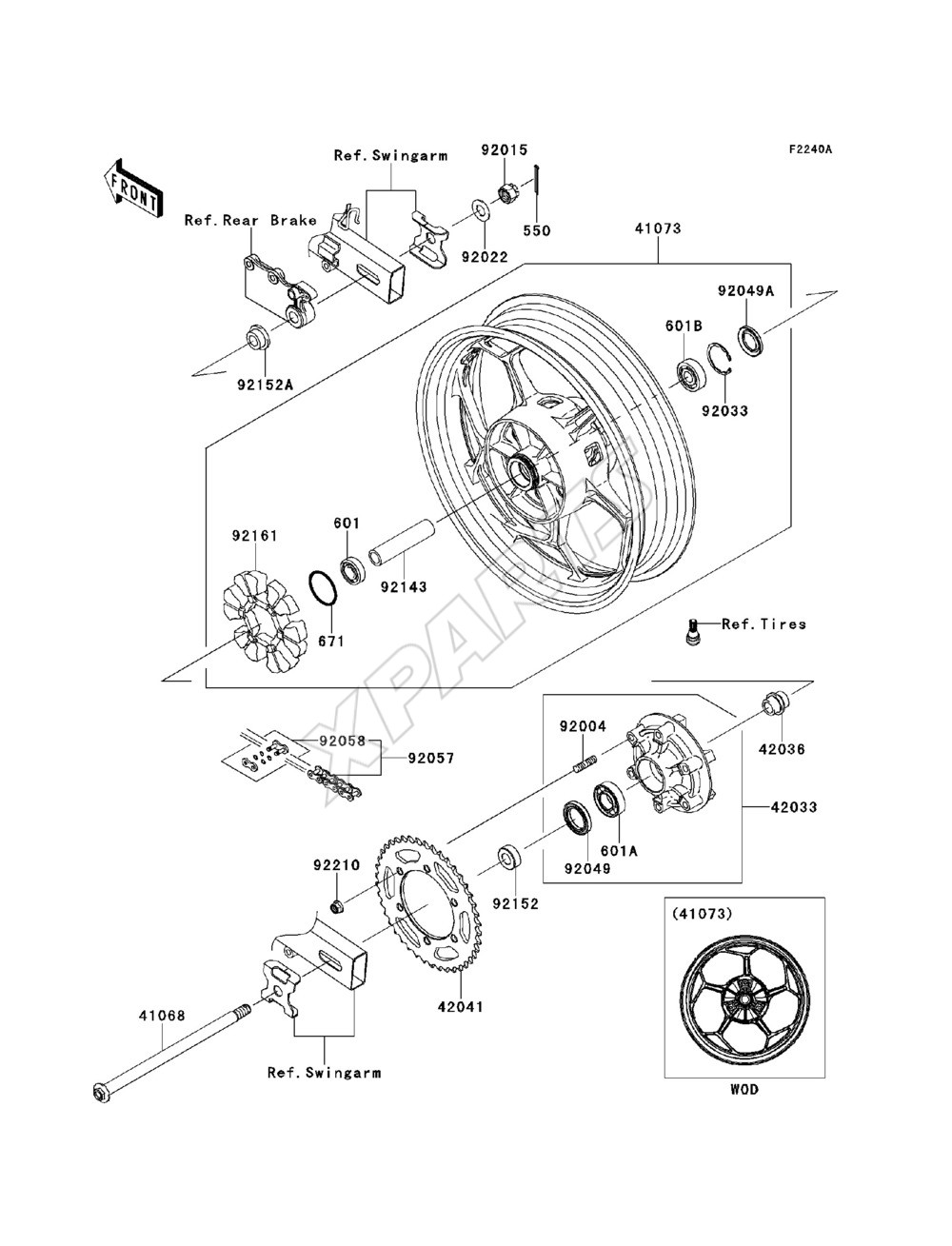 Picture for category Rear Wheel / Chain(BESA)