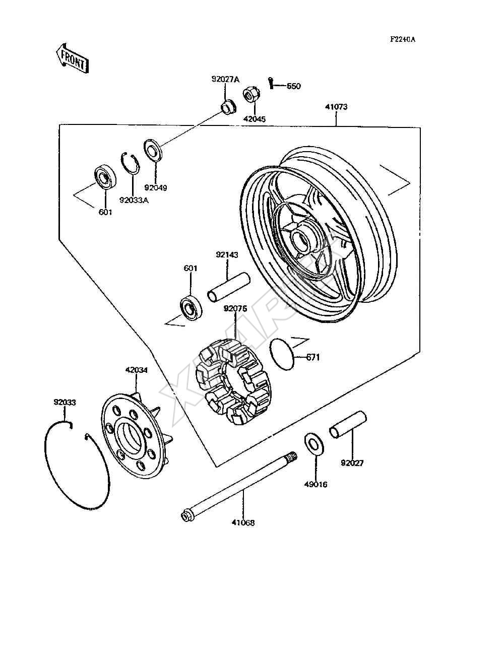 Billede til varegruppe Rear Wheel / Chain(ZG1000-A9)