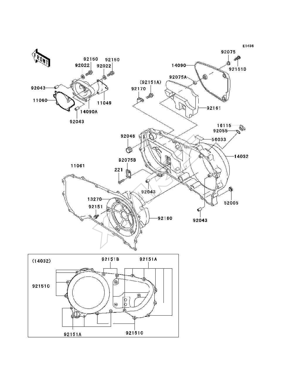 Billede til varegruppe Right Engine Cover(s)