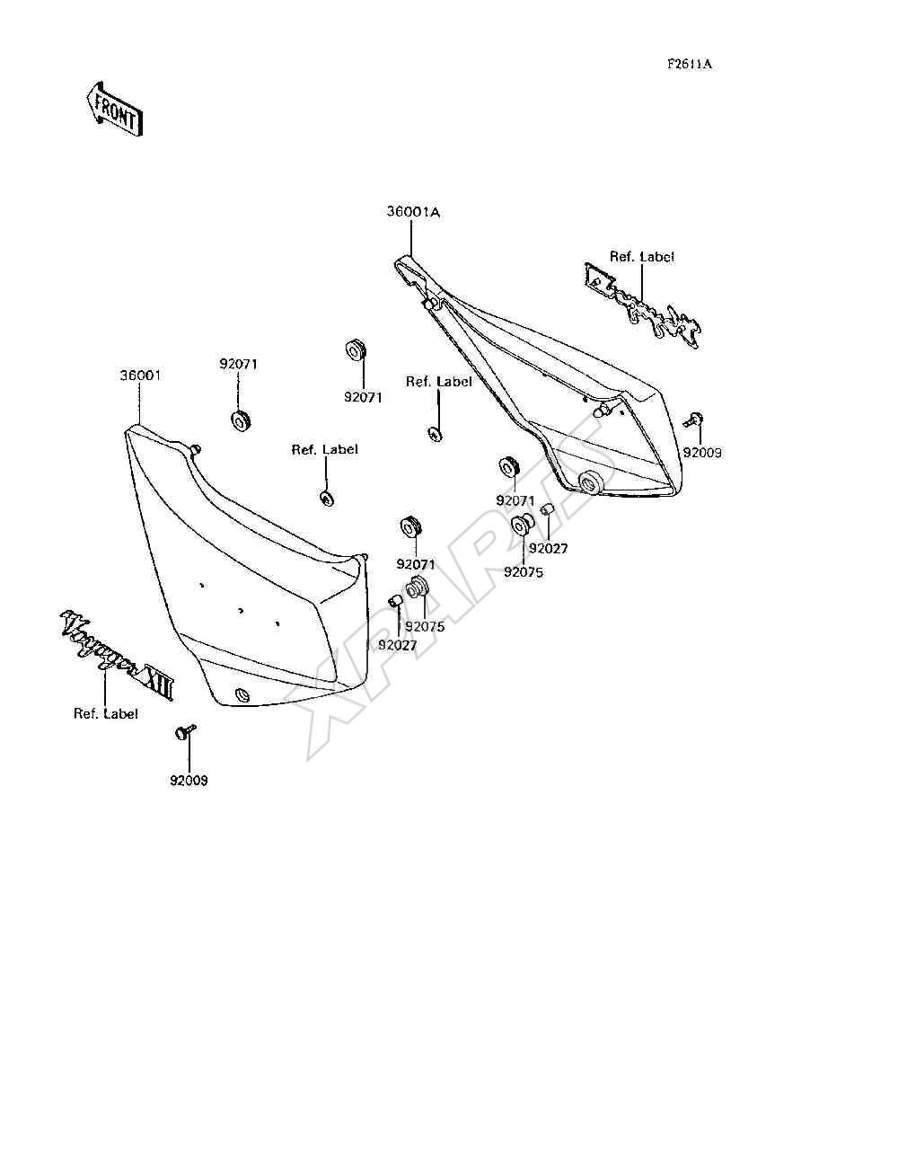 Billede til varegruppe Side Covers(ZG1200-B8 / B9)