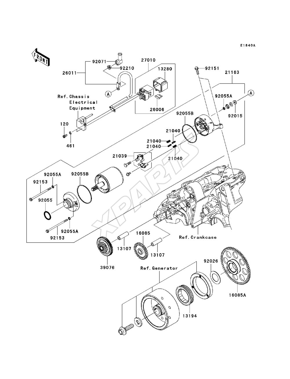 Bild für Kategorie Starter Motor(ER650AE046805-)