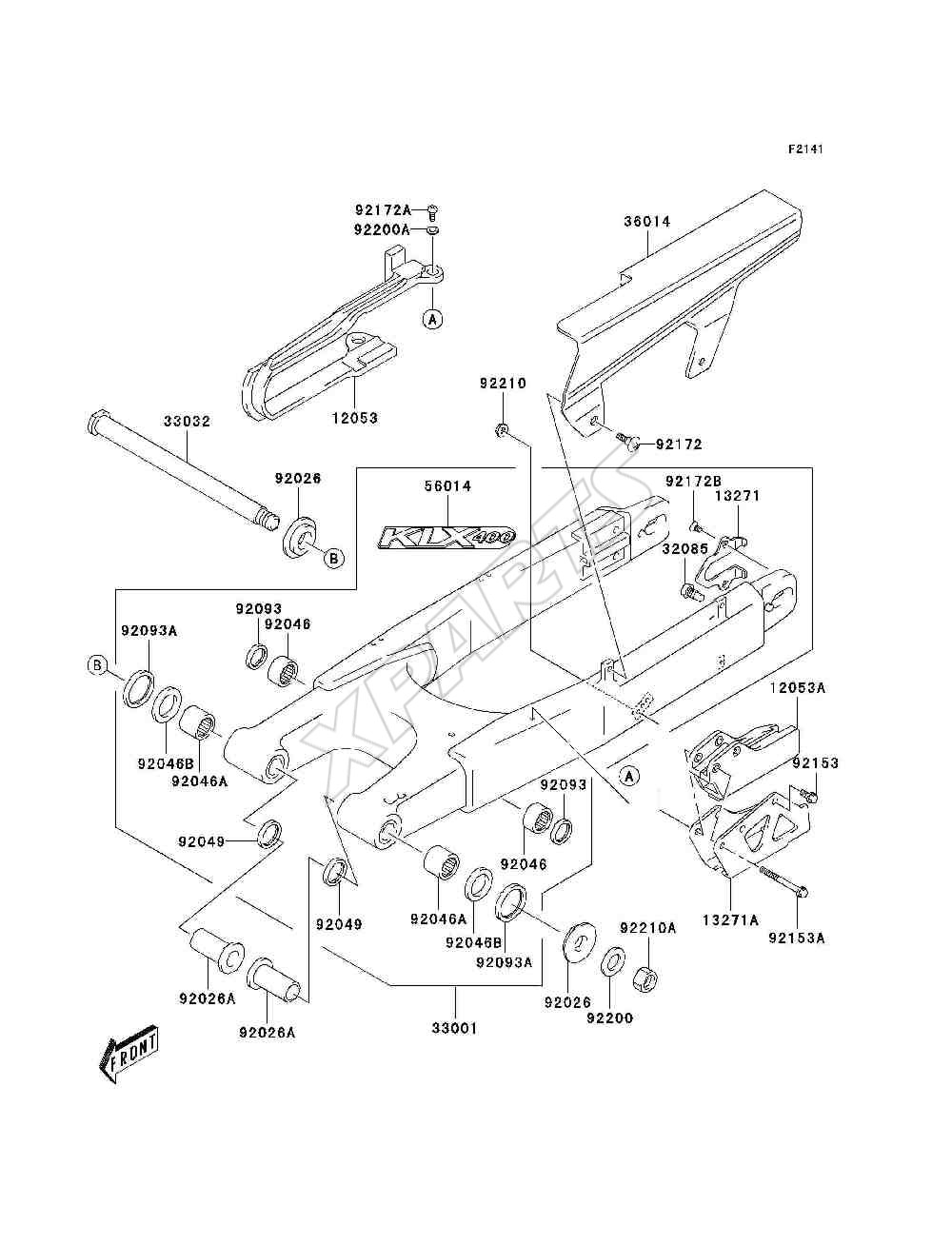 Picture for category Swingarm(KLX400-A1)
