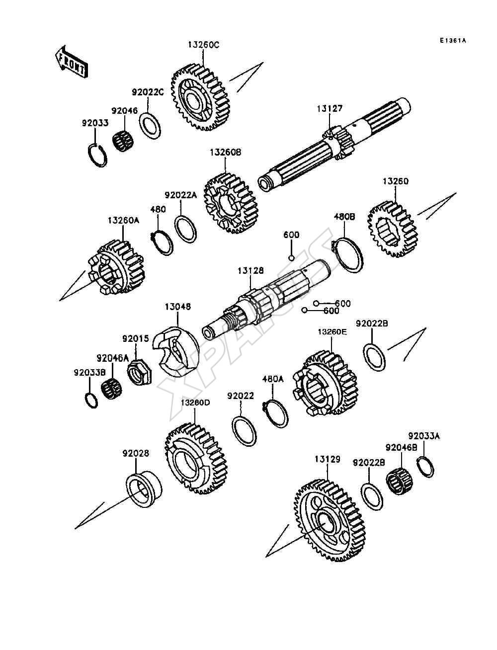 Billede til varegruppe Transmission(VN1500-A11 / A12 / A13)