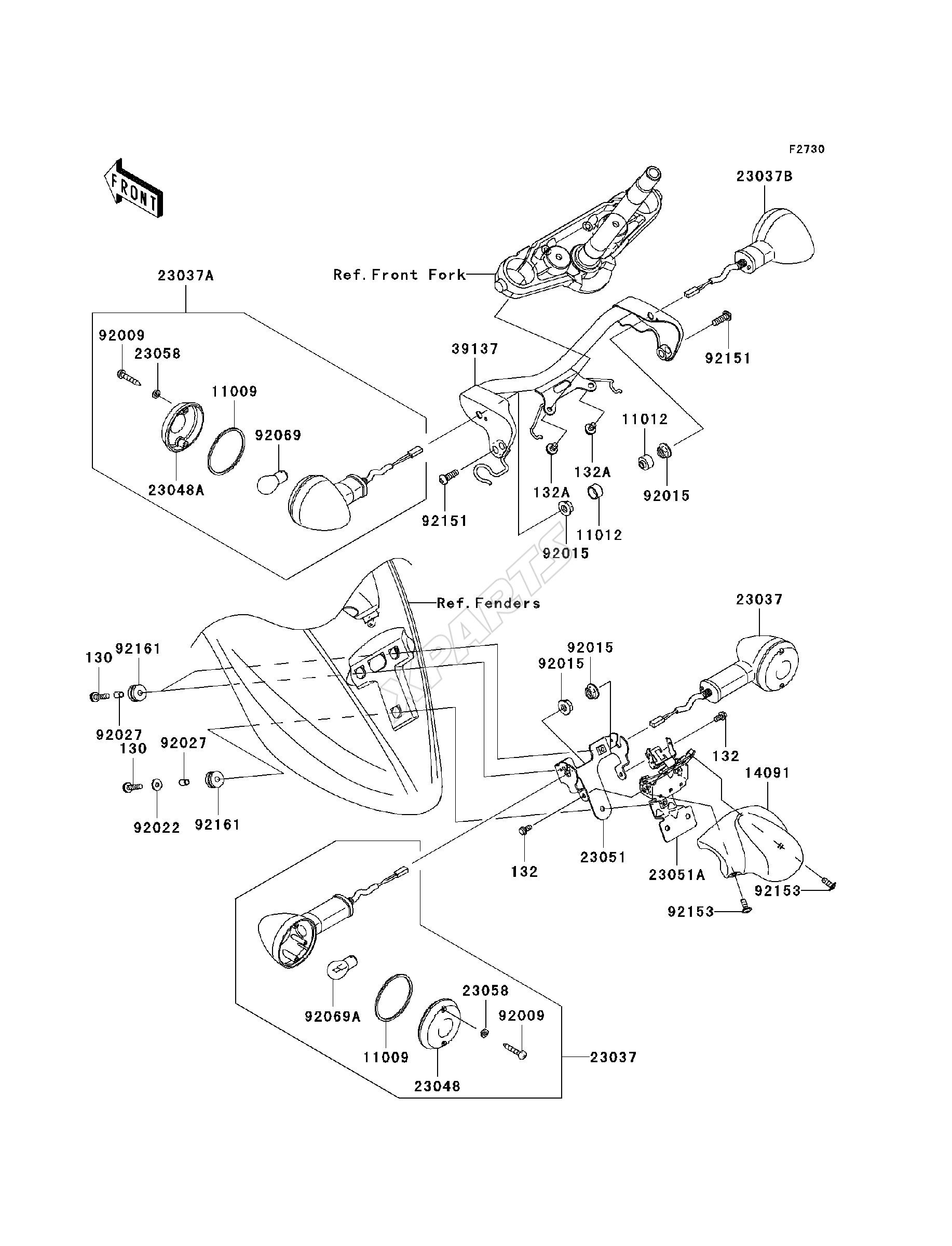 Billede til varegruppe Turn Signals(-JKAVN2B1 7A016369)