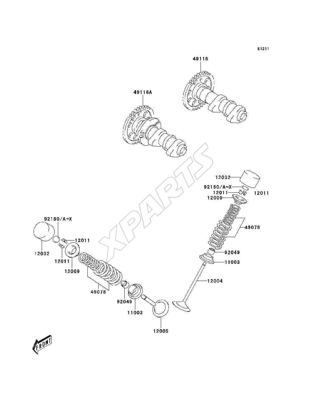 Billede til varegruppe Valve(s) / Camshaft(s)