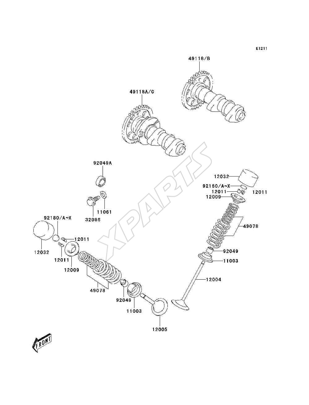 Billede til varegruppe Valve(s) / Camshaft(s)