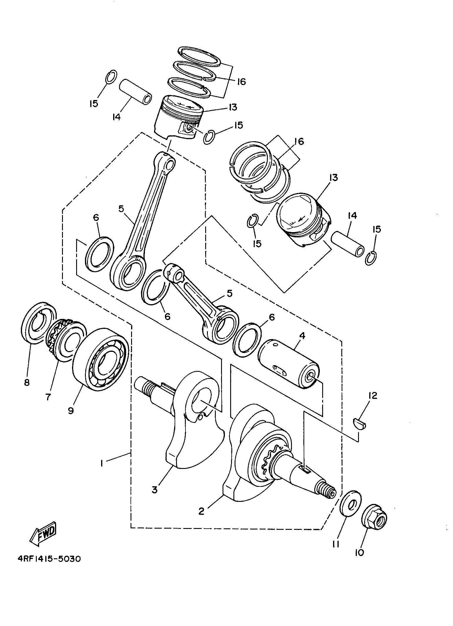Billede til varegruppe CRANK THE SHAFT & PISTON (Y)