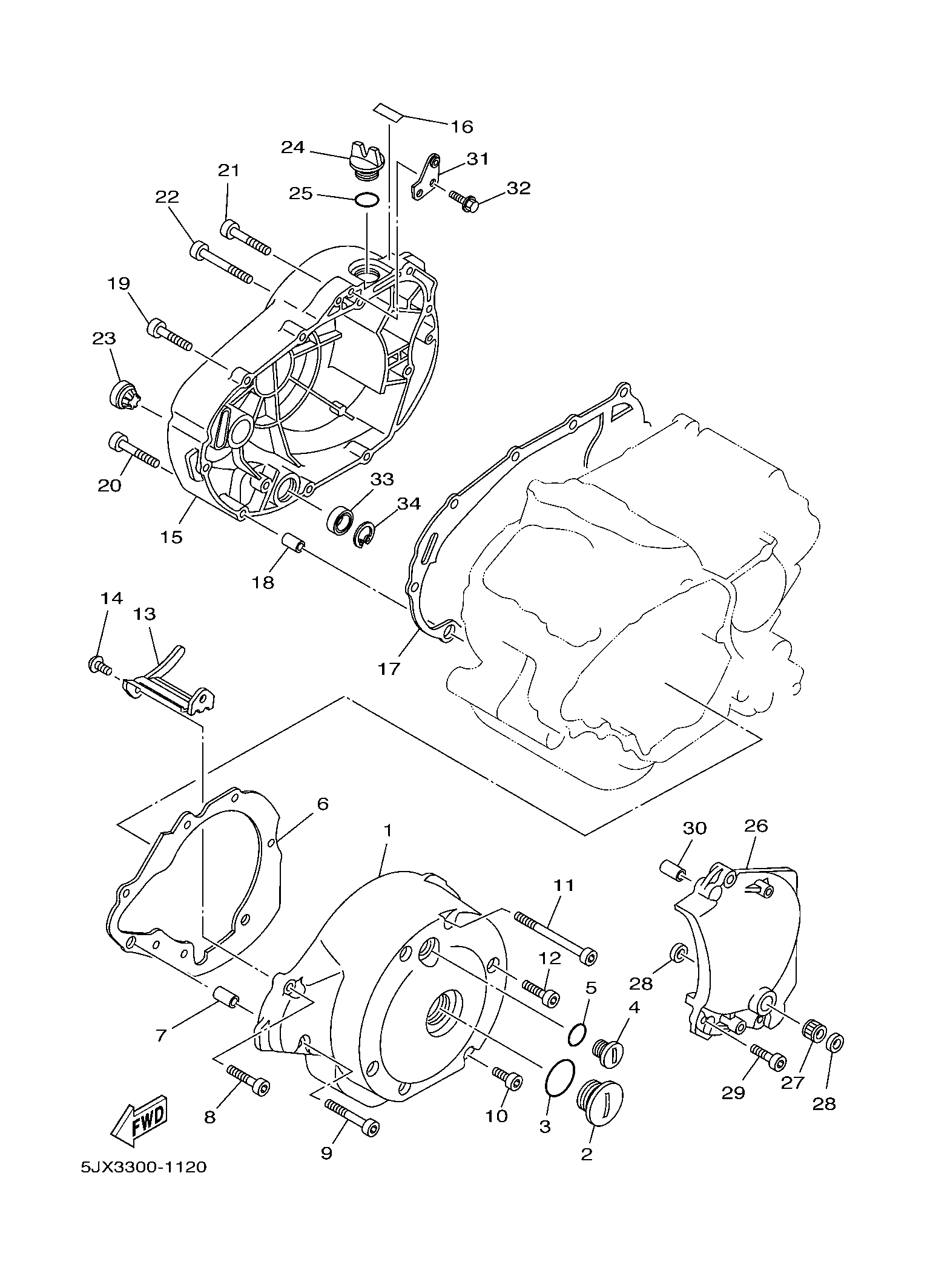 Billede til varegruppe COVER CRANKCASE 1