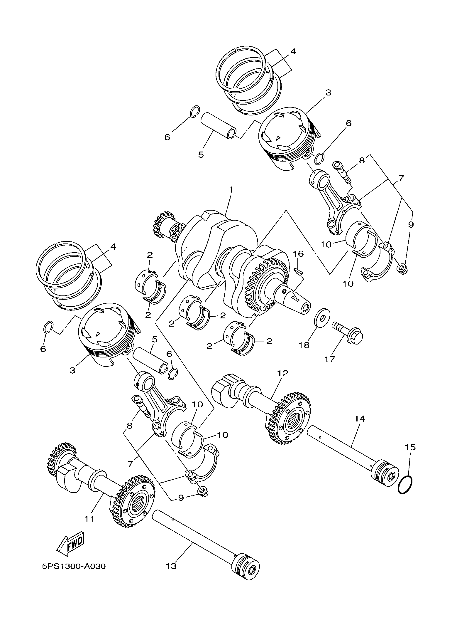 Billede til varegruppe CRANK THE SHAFT & PISTON (Y)