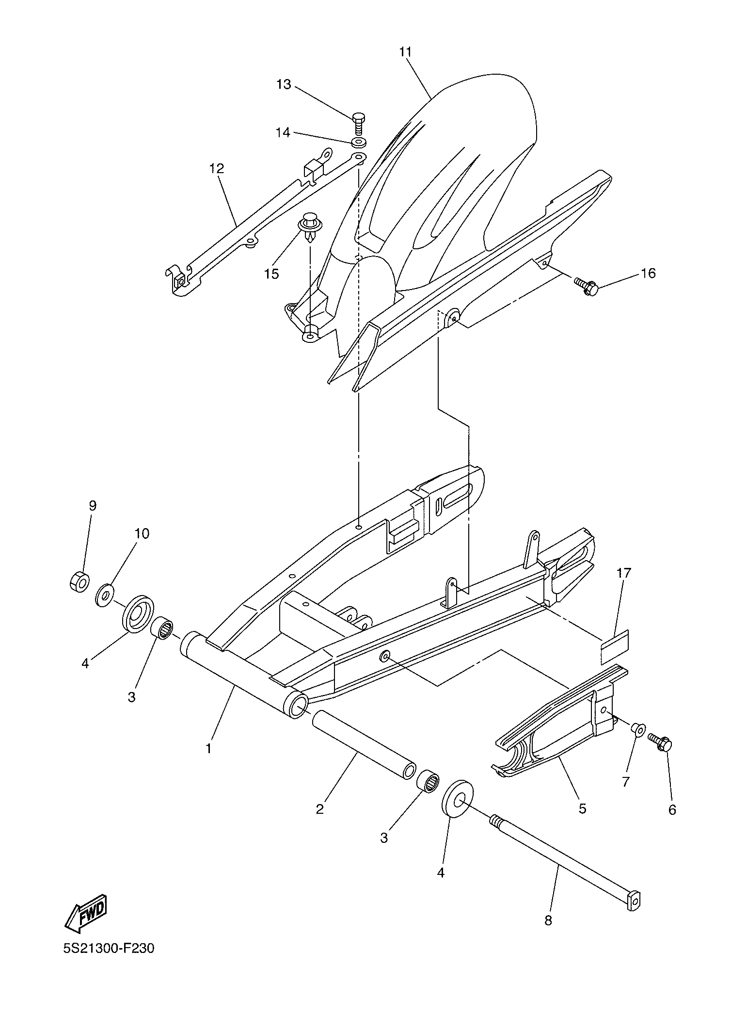 Bild für Kategorie REAR SWINGARM