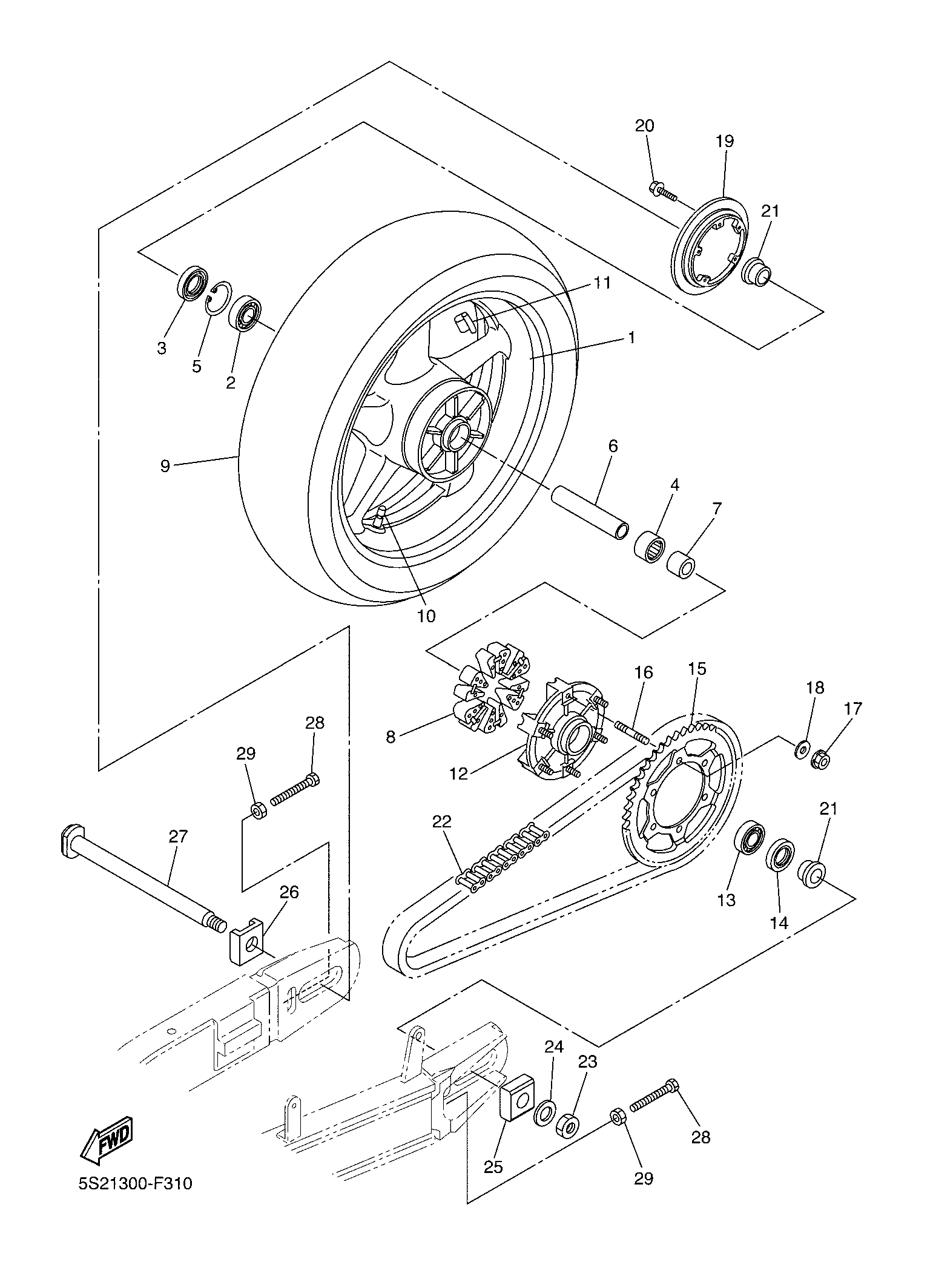 Billede til varegruppe REAR WHEELS
