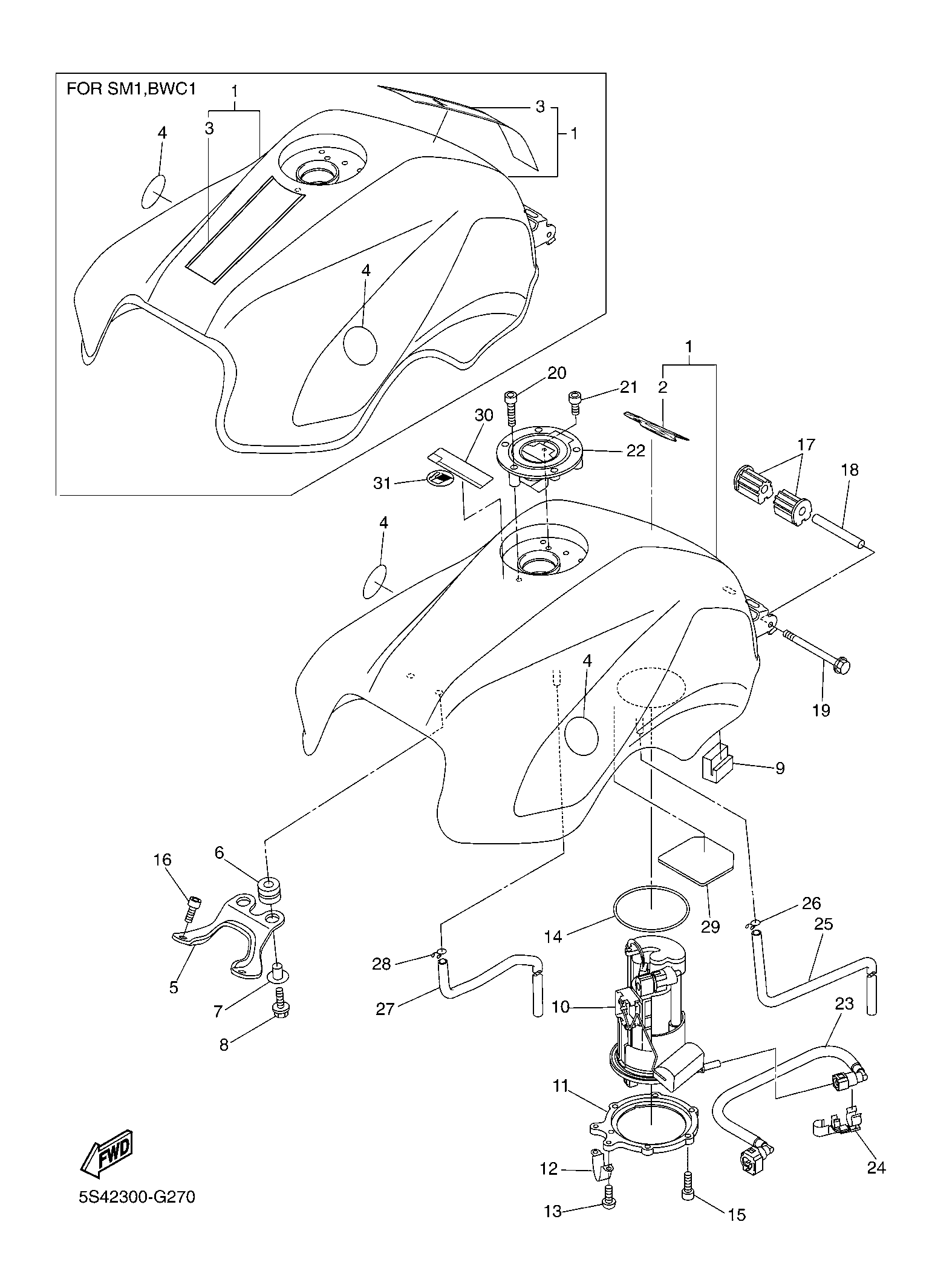 Billede til varegruppe GASOLINE TANK