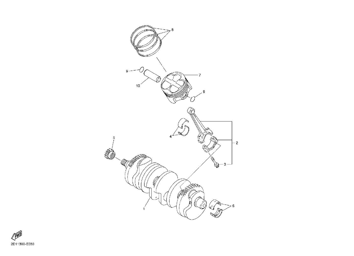 Billede til varegruppe CRANK THE SHAFT - PISTON (Y)