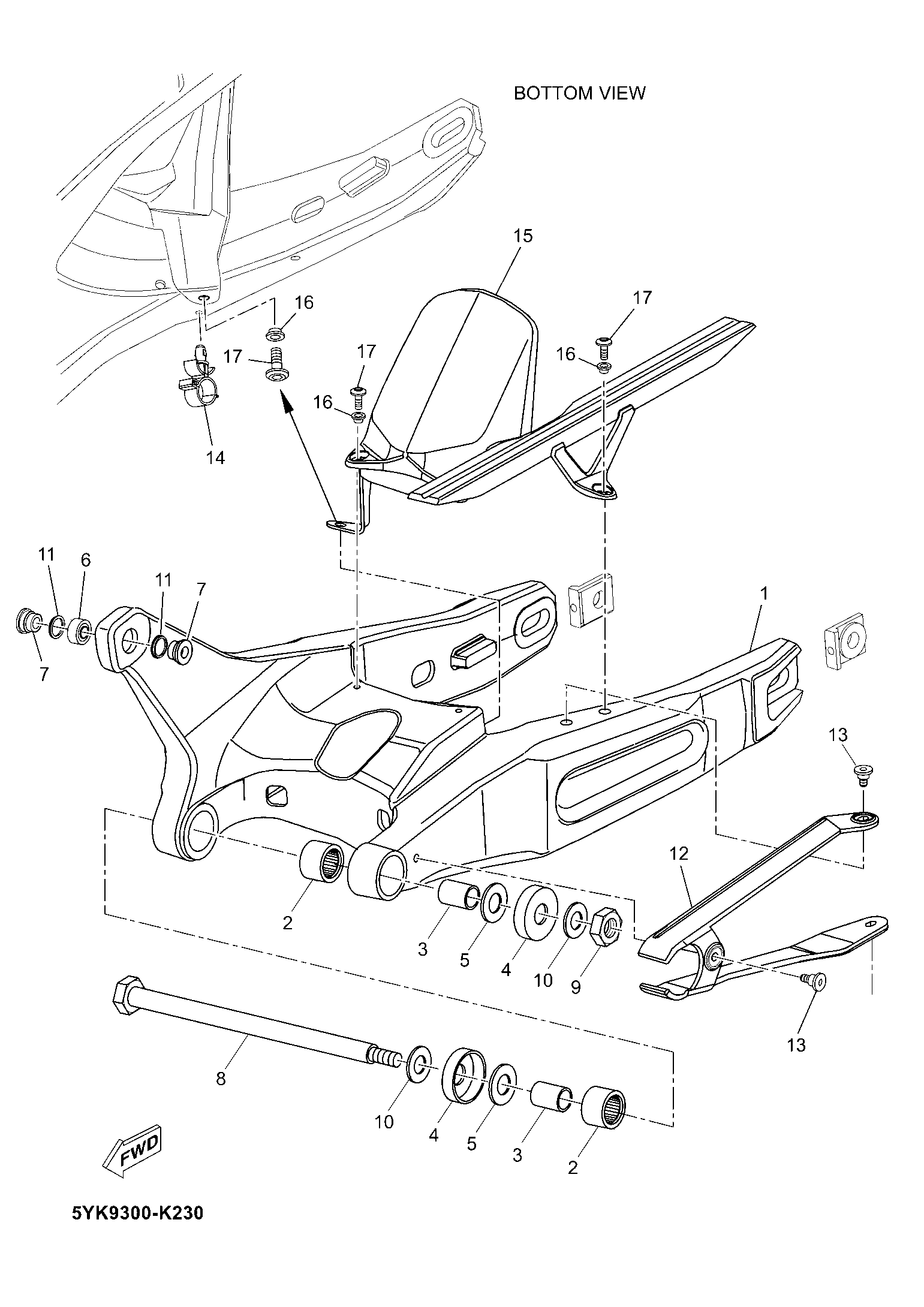 Bild für Kategorie REAR SWINGARM