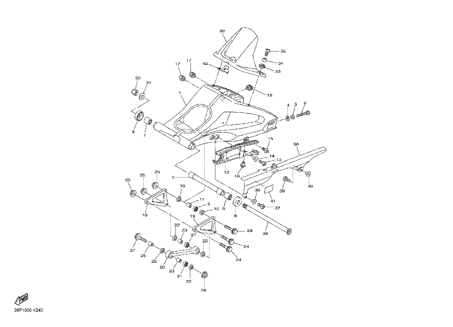 Billede til varegruppe REAR SWINGARM