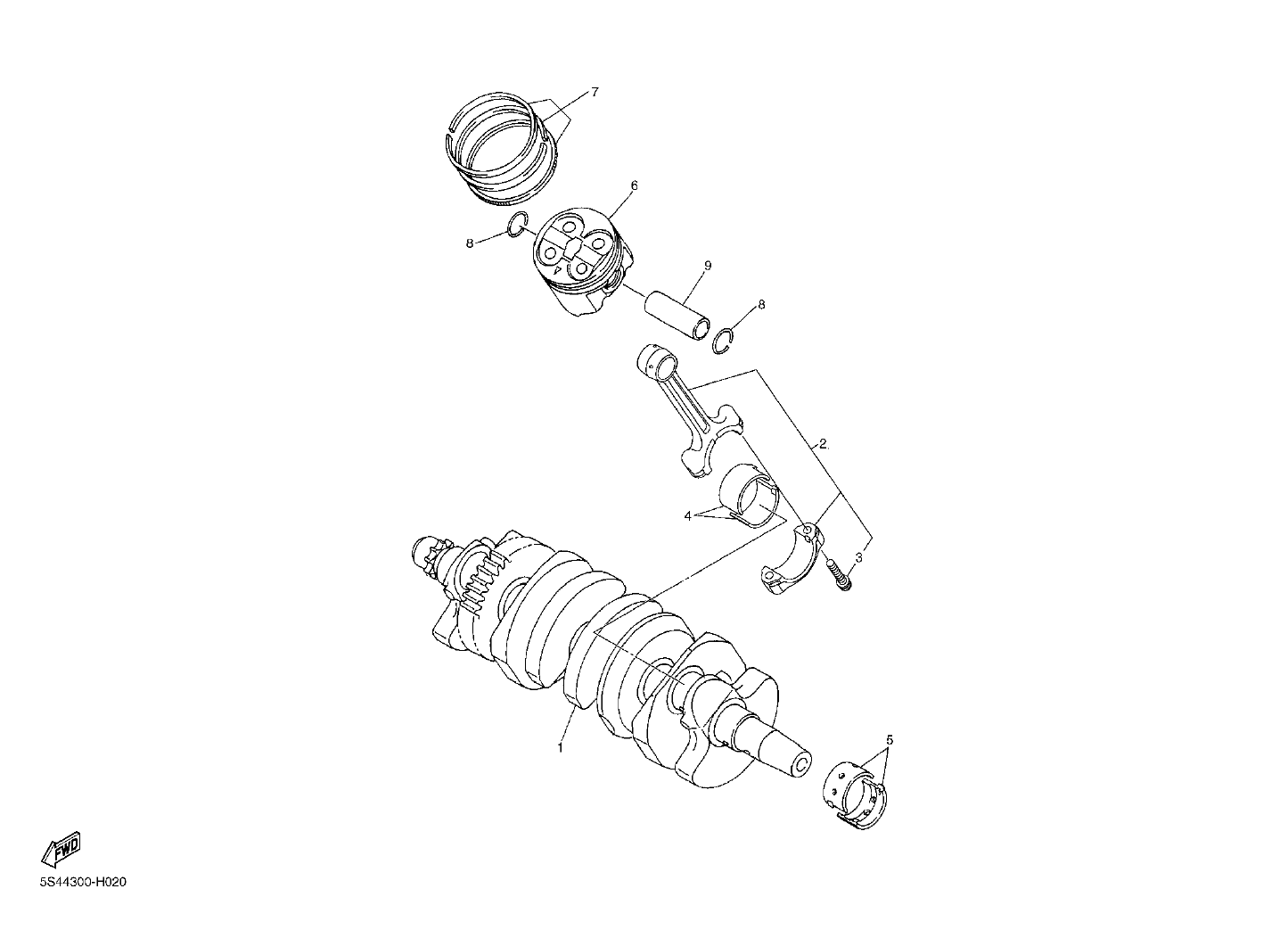 Billede til varegruppe CRANK THE SHAFT - PISTON (Y)