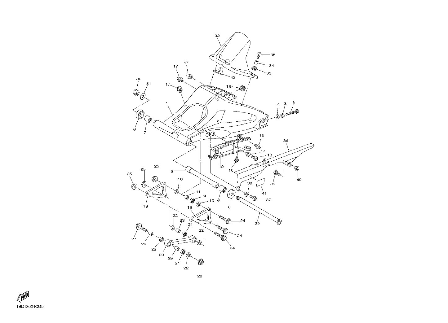 Billede til varegruppe REAR SWINGARM