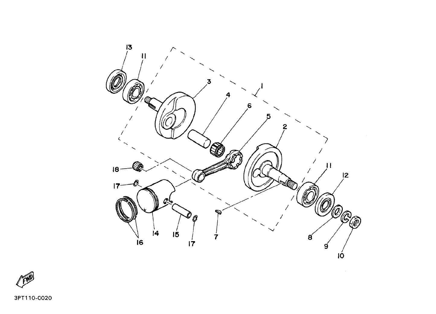 Billede til varegruppe CRANK THE SHAFT - PISTON (Y)