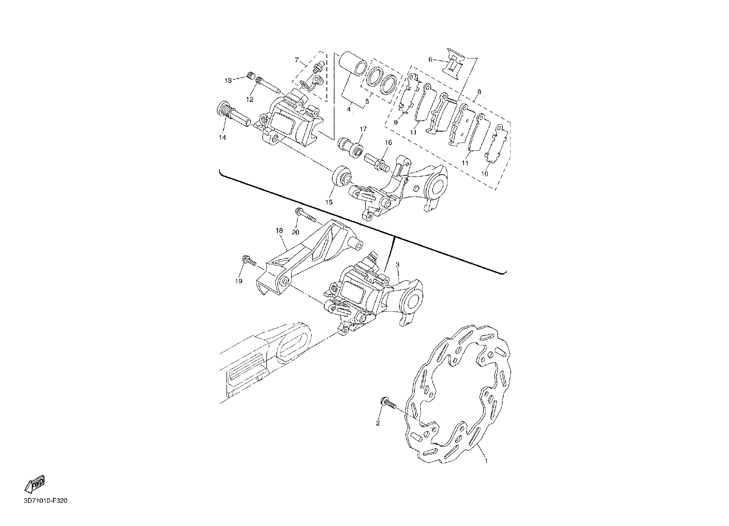 Billede til varegruppe TOMEN REAR BRAKES