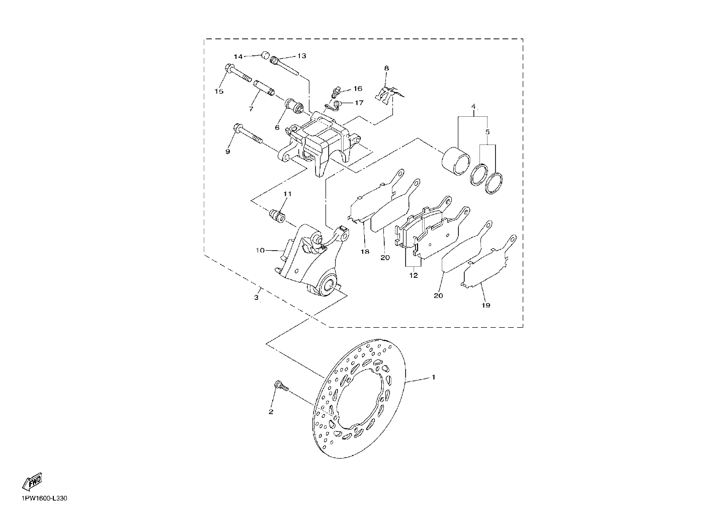 Billede til varegruppe TOMEN REAR BRAKES
