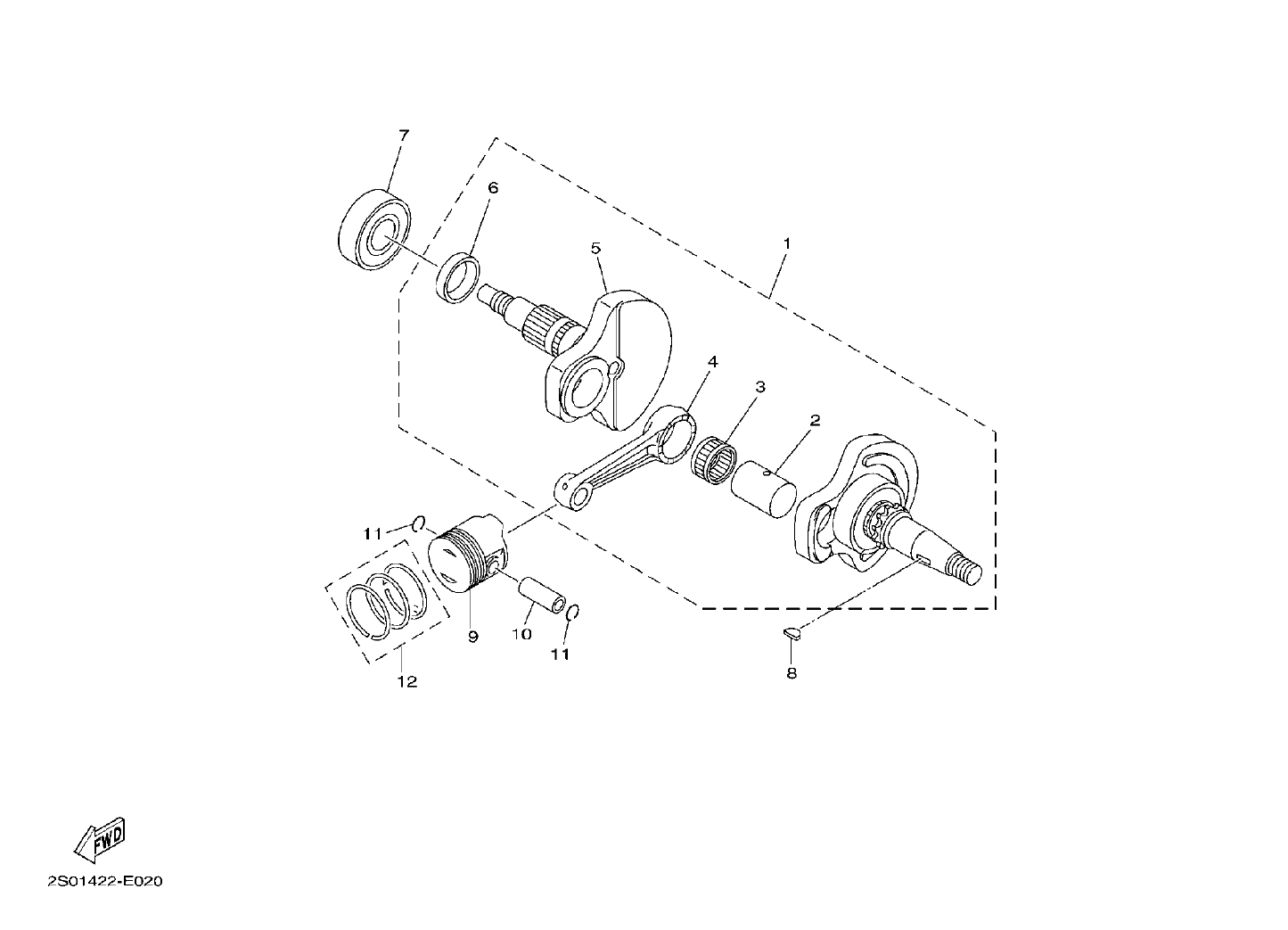 Billede til varegruppe CRANK THE SHAFT - PISTON (Y)