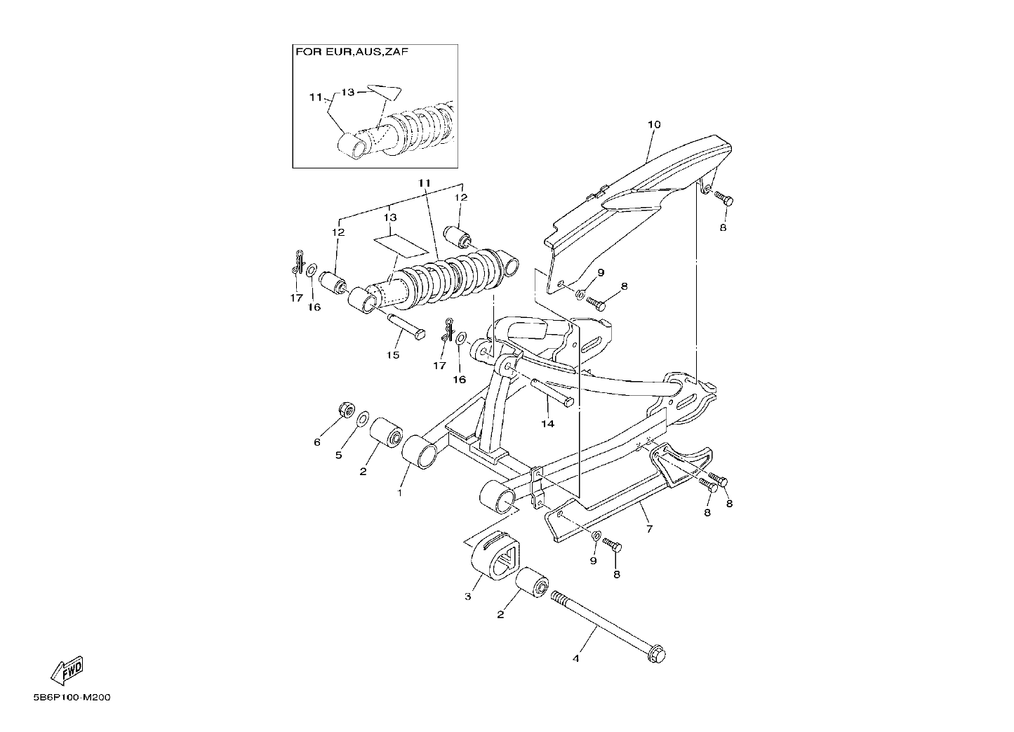 Billede til varegruppe REAR SWINGARM