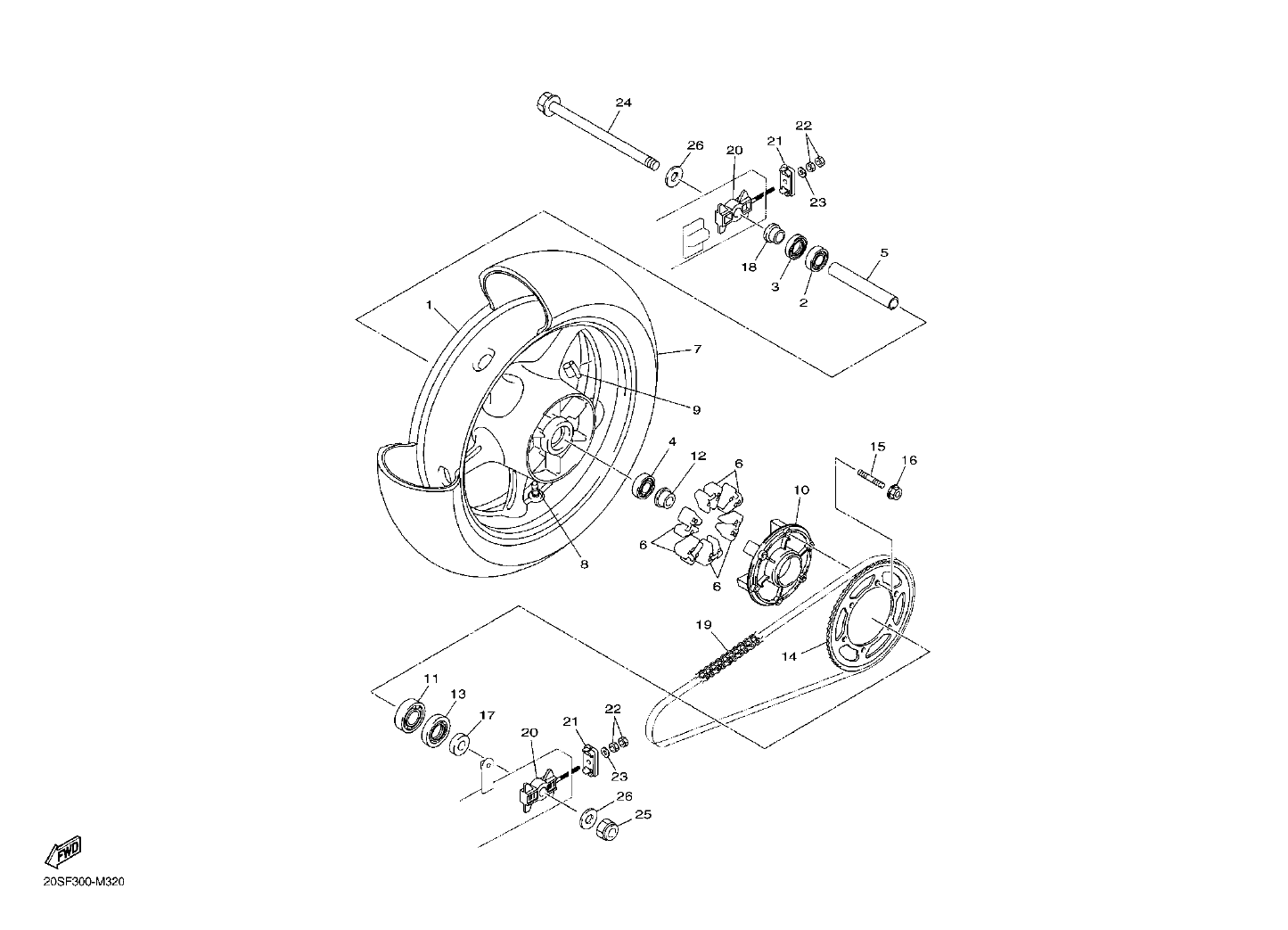 Billede til varegruppe REAR WHEELS