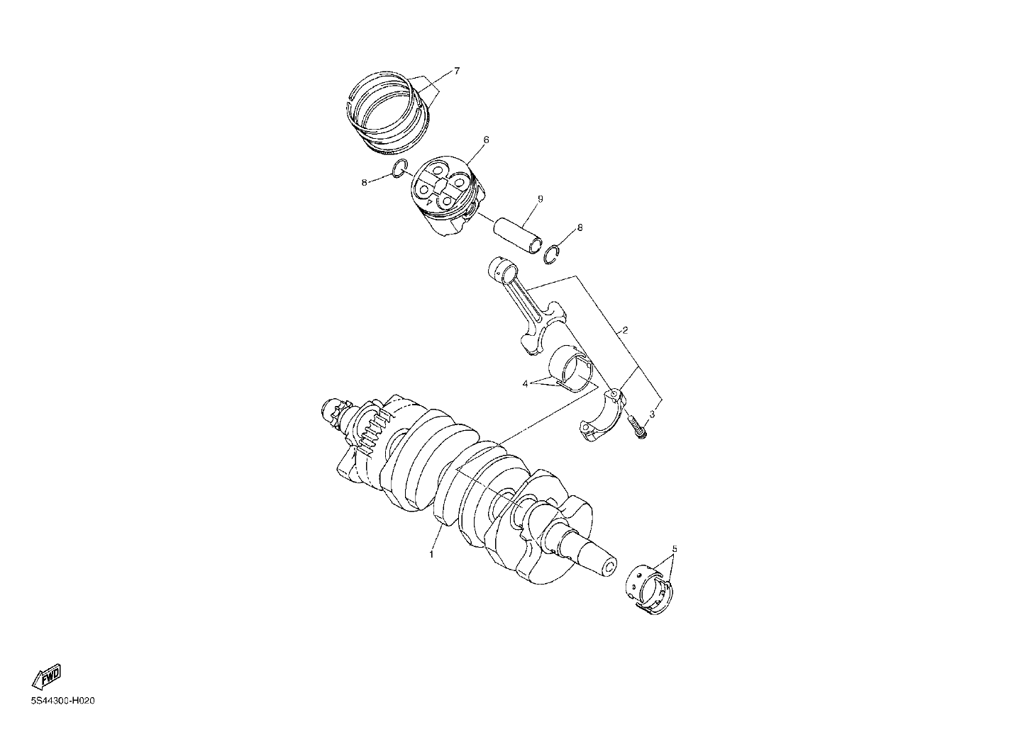 Billede til varegruppe CRANK THE SHAFT - PISTON (Y)