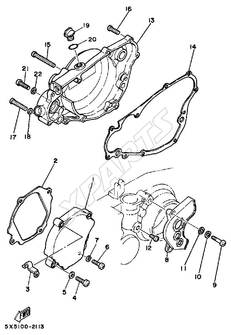 Billede til varegruppe COVER CRANKCASE YZ ...