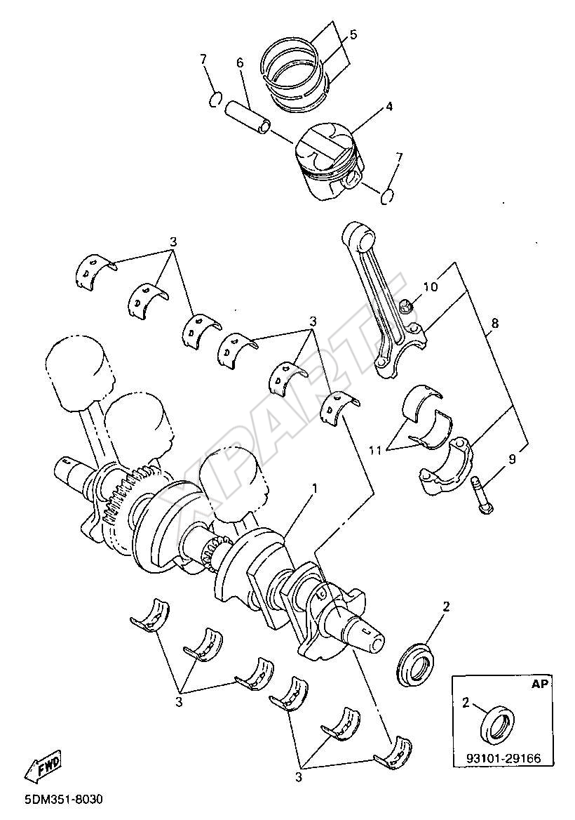 Billede til varegruppe CRANK THE SHAFT, PISTON (Y)