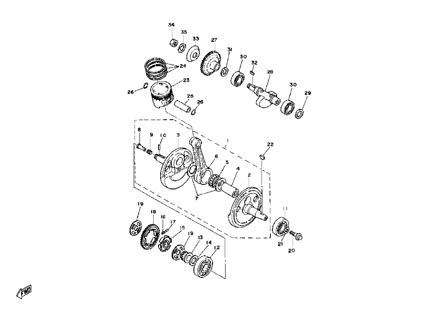 Billede til varegruppe CRANK THE SHAFT - PISTON (Y)