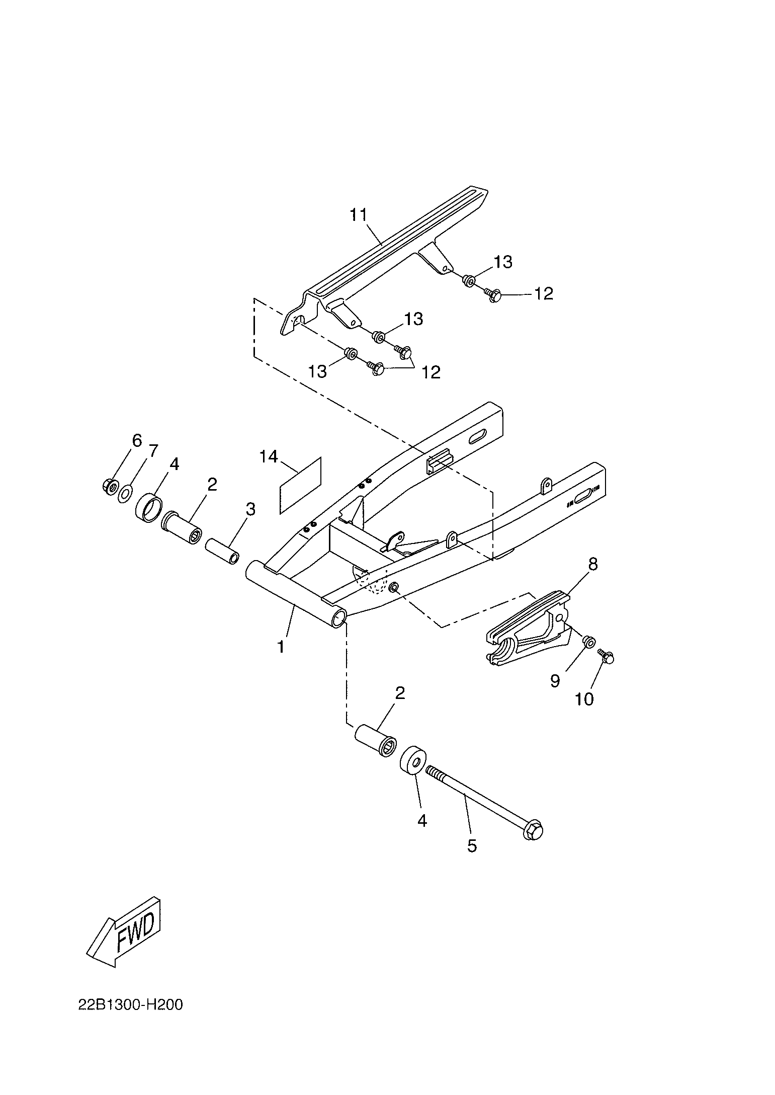 Billede til varegruppe REAR SWINGARM